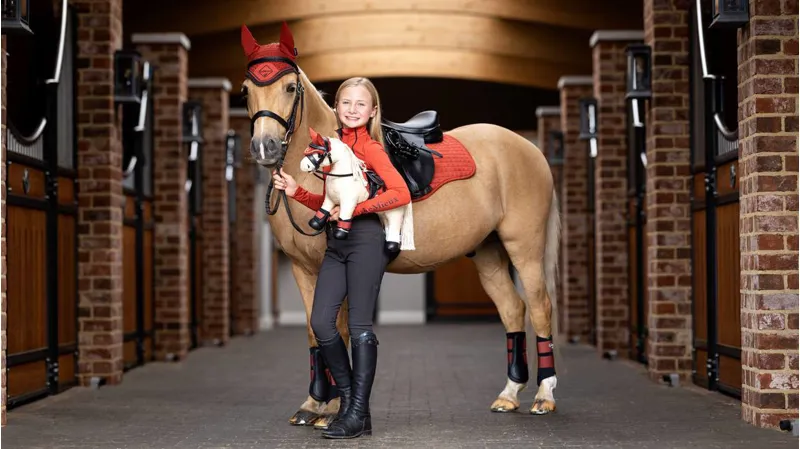 LeMieux Mini Pony Fly Hood - Sienna-1